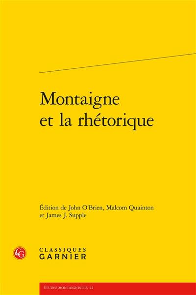 Montaigne et la rhétorique