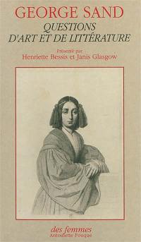 Questions d'art et de littérature