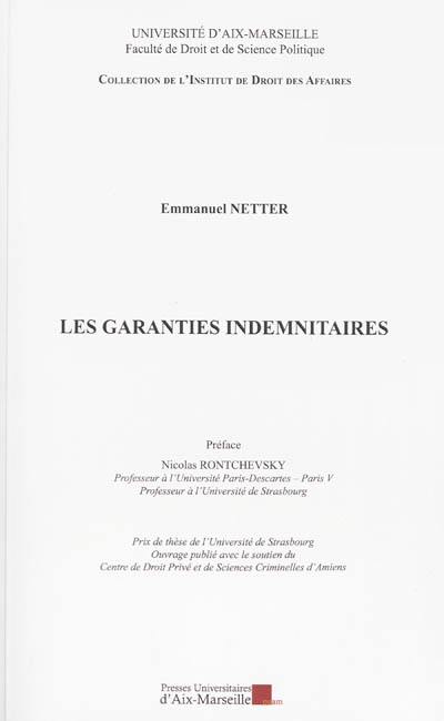 Les garanties indemnitaires