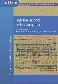 Pour une science de la conception : fondement, méthodes, pratiques