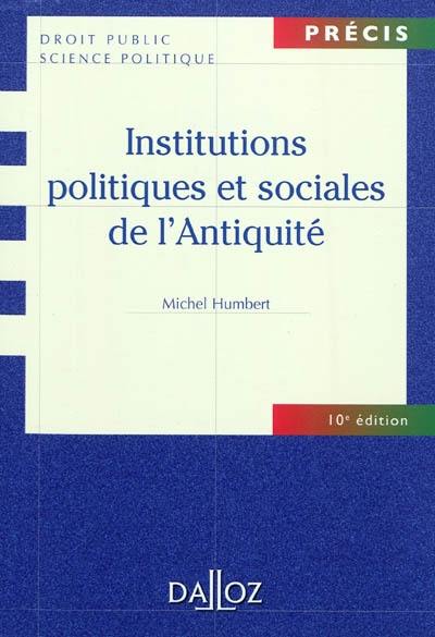 Institutions politiques et sociales de l'Antiquité