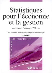 Statistiques pour l'économie et la gestion