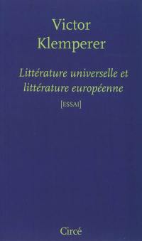 Littérature universelle et littérature européenne