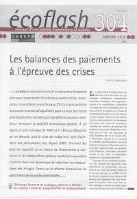 Ecoflash, n° 304. Les balances des paiements à l'épreuve des crises