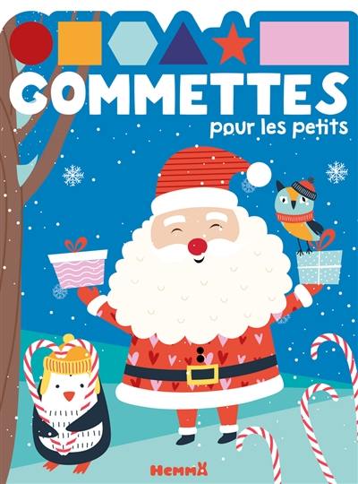 Père Noël et pingouin : gommettes pour les petits