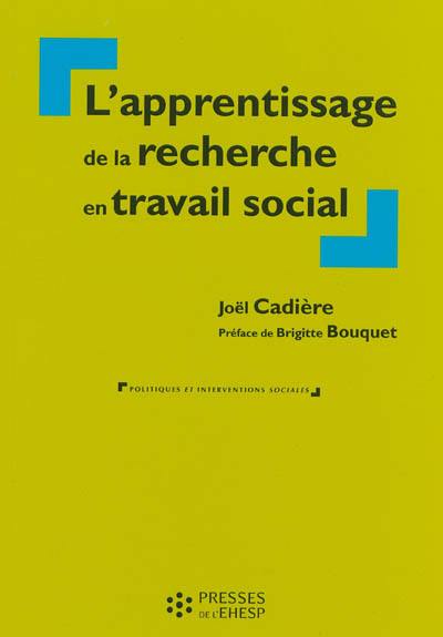 L'apprentissage de la recherche en travail social