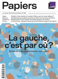 France Culture papiers, n° 36. La gauche, c'est par où ? : soixante-trois personnalités répondent