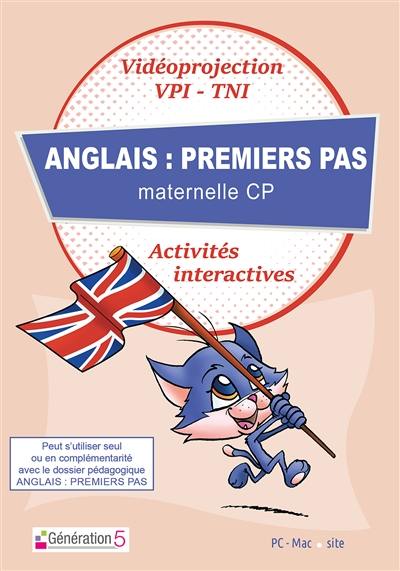 Anglais premiers pas, GS-CP-CE1 : CD ressources TBI-vidéoprojection