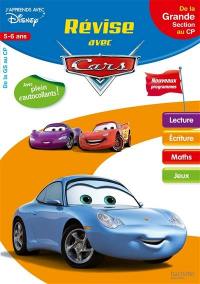 Révise avec Cars : de la grande section au CP, 5-6 ans, lecture, écriture, maths, jeux : nouveaux programmes