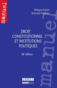 Droit constitutionnel et institutions politiques