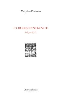 Correspondance (1834-1872)