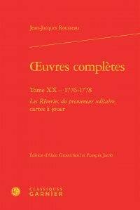 Oeuvres complètes. Vol. 20. 1776-1778