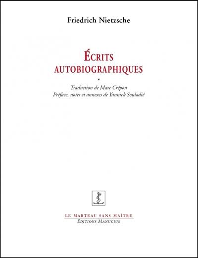 Ecrits autobiographiques