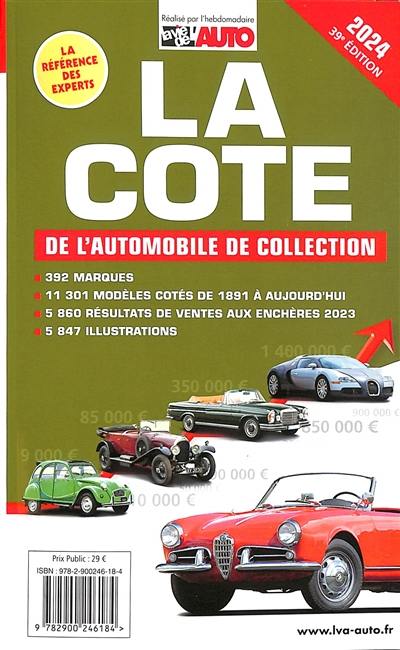 La cote de l'automobile de collection 2024