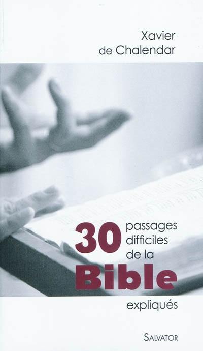 30 passages difficiles de la Bible expliqués