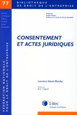 Consentement et actes juridiques