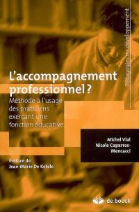 L'accompagnement professionnel ? : méthode à l'usage des praticiens exerçant une fonction éducative