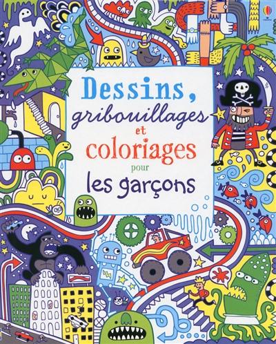 Dessins, gribouillages et coloriages pour les garçons