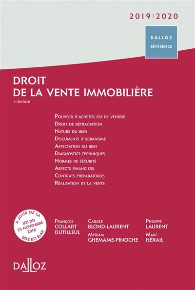 Droit de la vente immobilière : 2019-2020