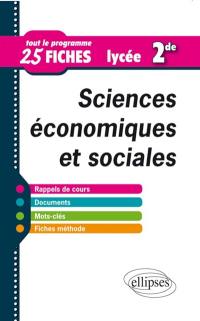 Sciences économiques et sociales, seconde : tout le programme en 25 fiches