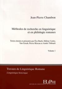 Méthodes de recherche en linguistique et en philologie romanes. Vol. 2