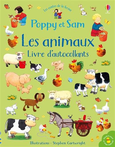 Les animaux : livre d'autocollants