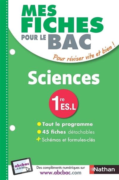 Sciences, 1re ES, L