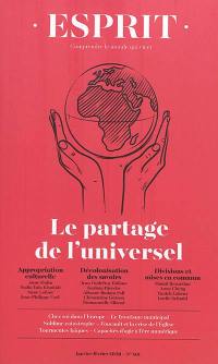 Esprit, n° 461. Le partage de l'universel