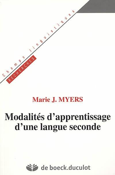 Modalités d'apprentissage d'une langue étrangère seconde