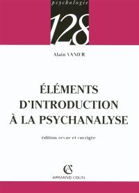 Eléments d'introduction à la psychanalyse