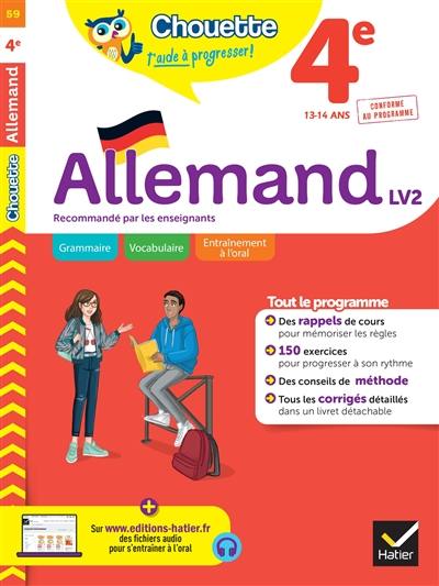 Allemand 4e LV2, 13-14 ans : conforme au programme