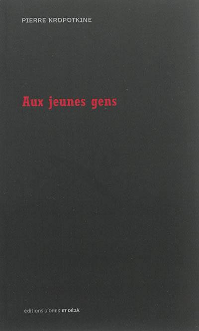 Aux jeunes gens