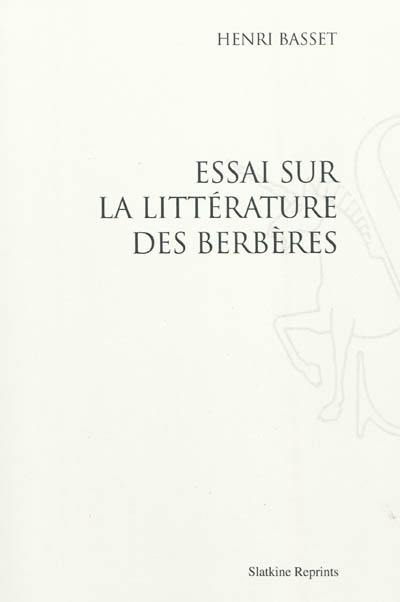 Essai sur la littérature des Berbères