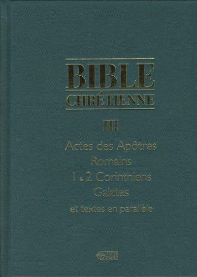 Bible chrétienne III 3