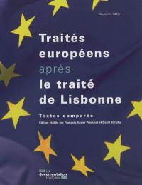 Les traités européens après le traité de Lisbonne : textes comparés