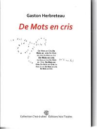 De mots en cris