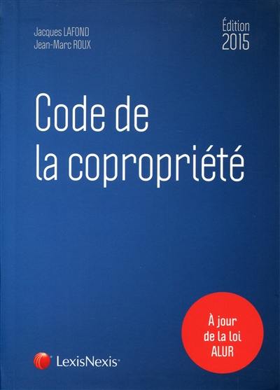 Code de la copropriété 2015