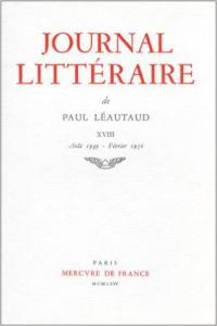 Journal littéraire. Vol. 18. 1949-1956