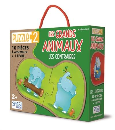 Les grands animaux : les contraires : puzzle 2