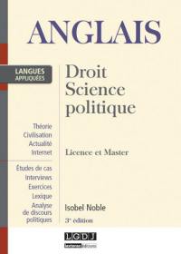 Anglais : droit, science politique, licence et master