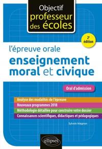 L'épreuve orale enseignement moral et civique