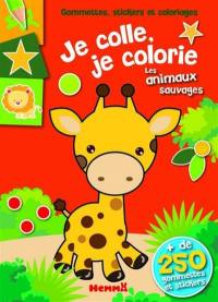 Les animaux sauvages : gommettes, stickers et coloriages