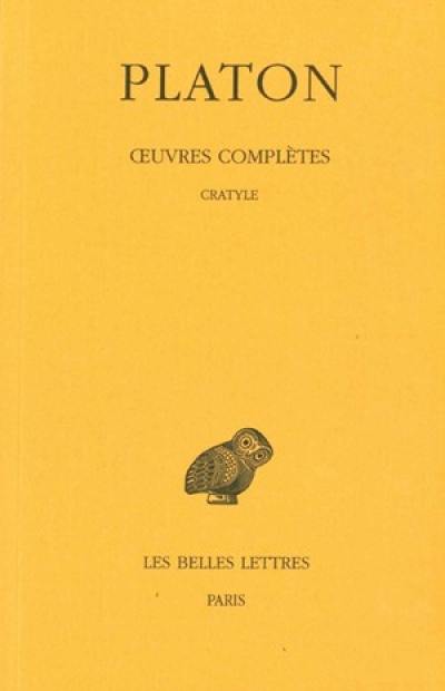 Oeuvres complètes. Vol. 5-2. Cratyle