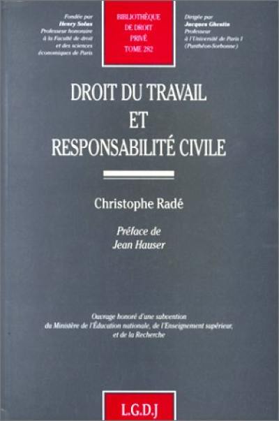 Droit du travail et responsabilité civile