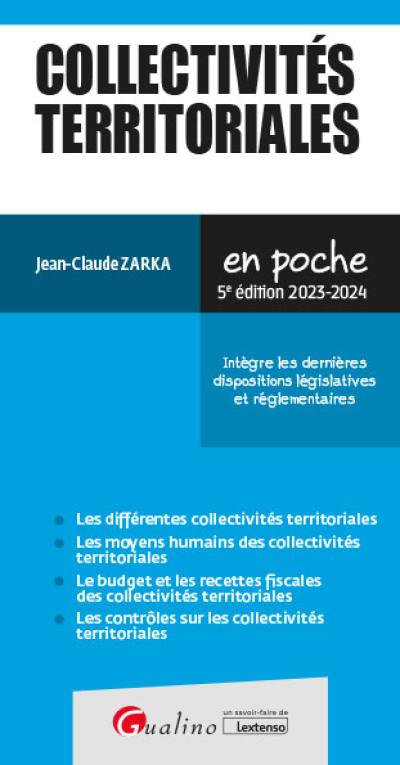 Collectivités territoriales : 2023-2024