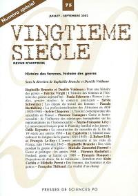 Vingtième siècle, n° 75. Histoire des femmes, histoire des genres