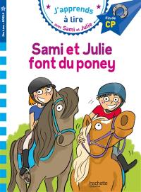 Sami et Julie font du poney : fin de CP, niveau 3