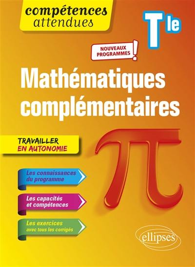 Mathématiques complémentaires terminale : nouveaux programmes