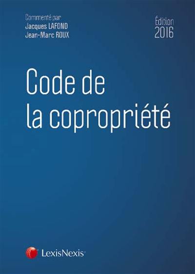 Code de la copropriété 2016