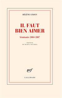 Il faut bien aimer : séminaire 2004-2007